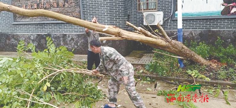 海垦全力以赴防御台风“浪卡”