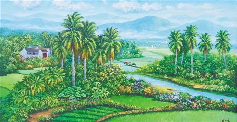 春回大地（油画）